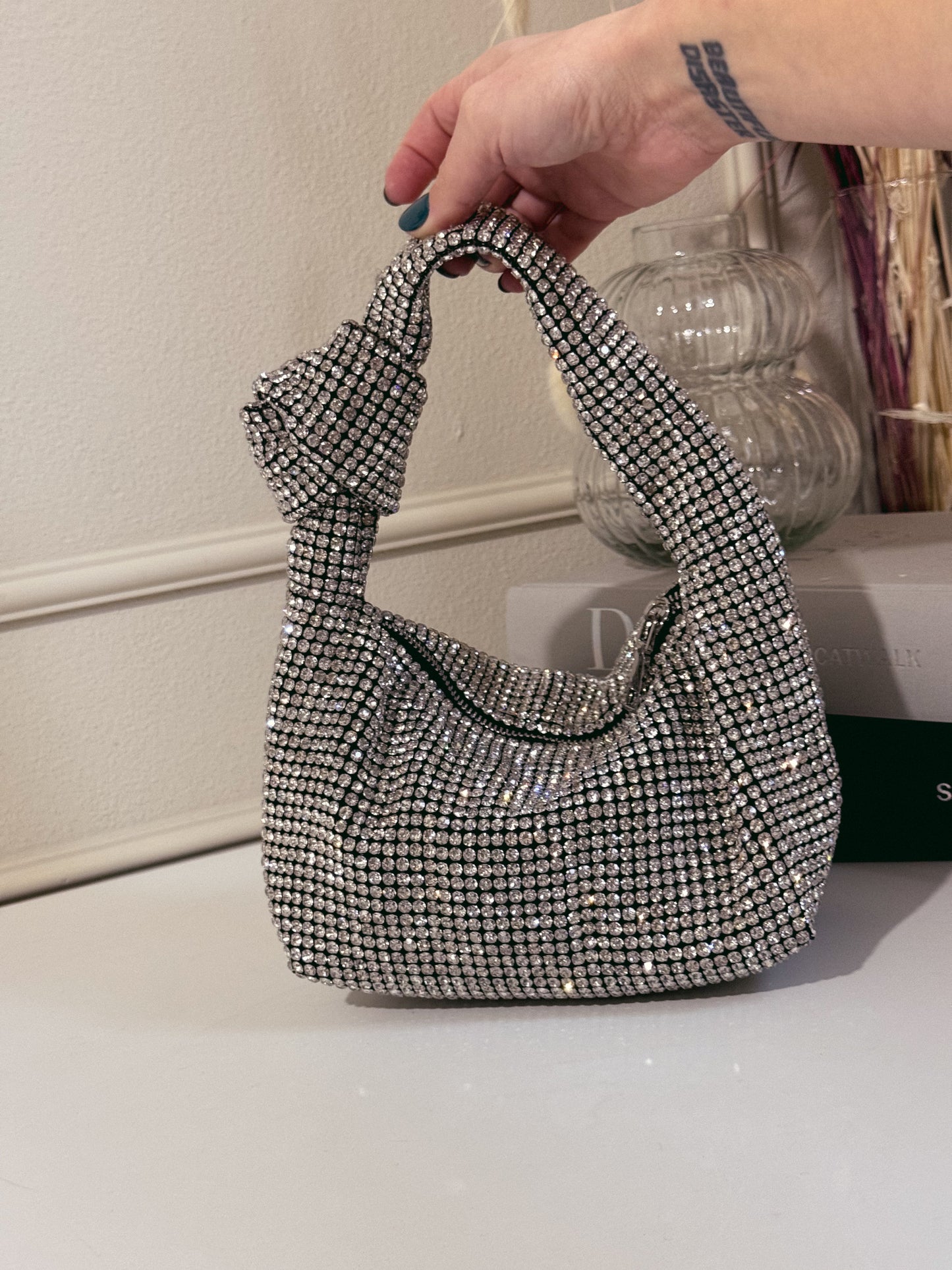 Katie bag silver crystal