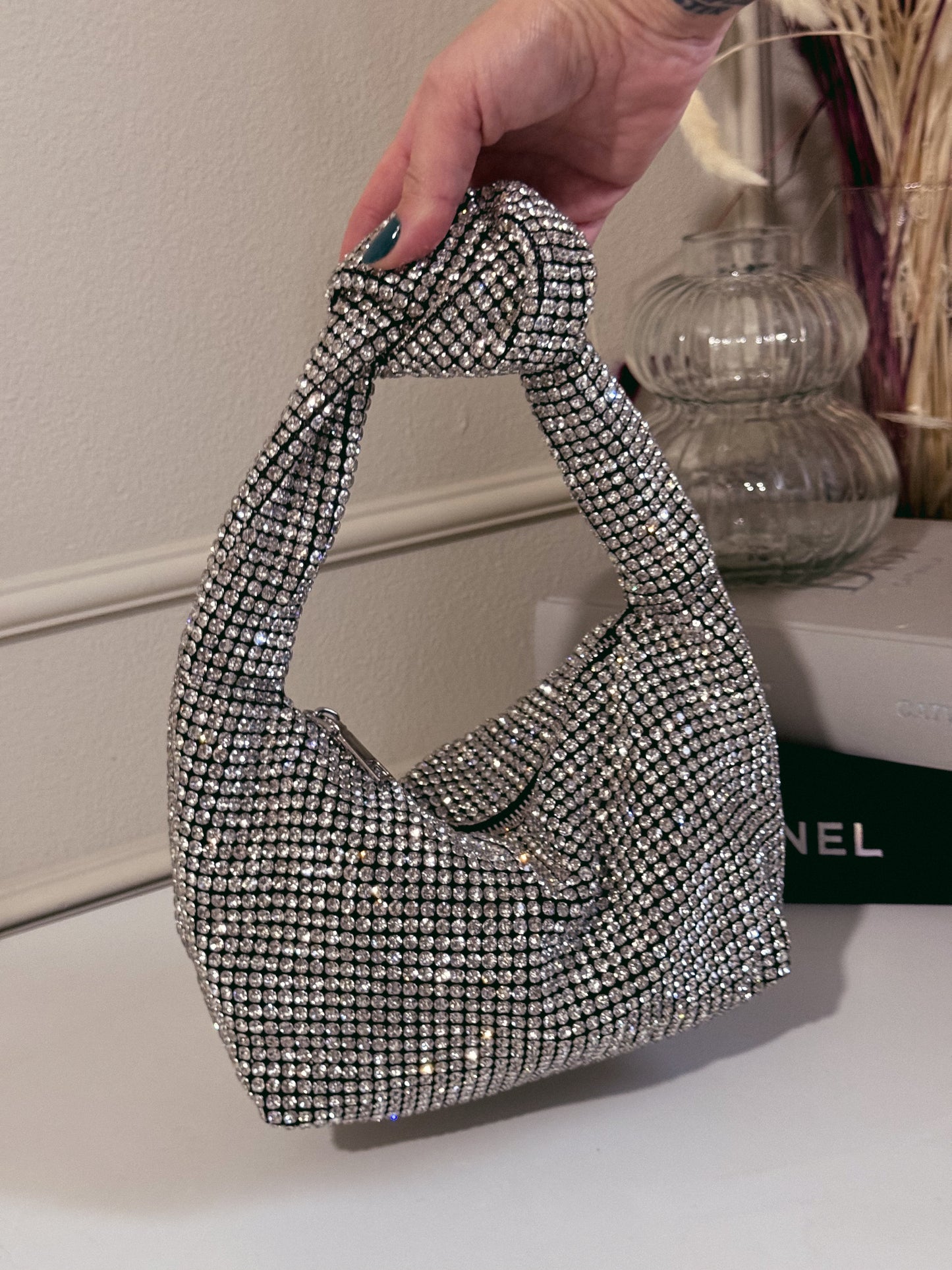 Katie bag silver crystal