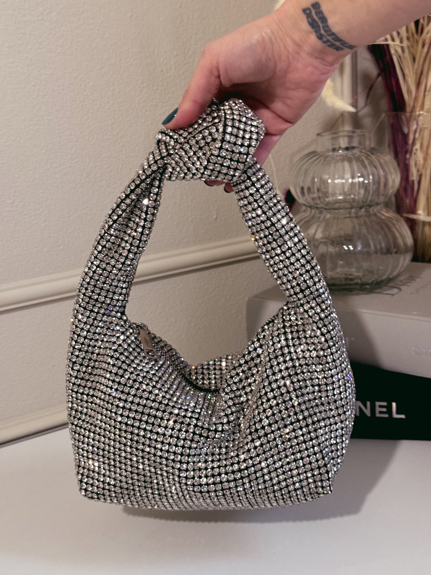 Katie bag silver crystal