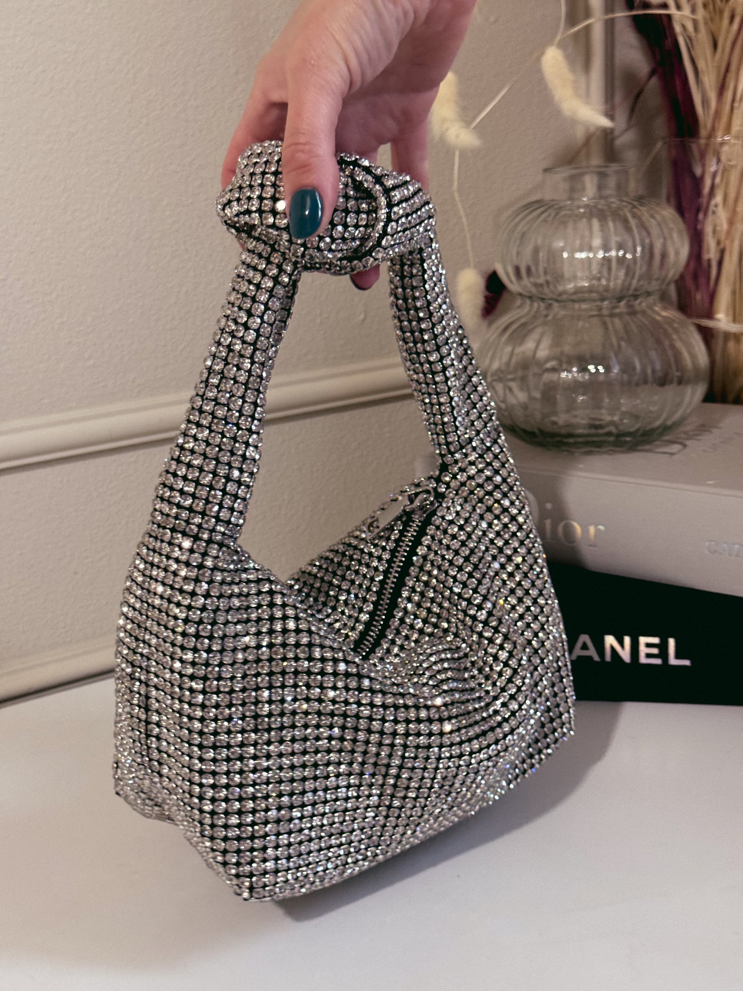 Katie bag silver crystal