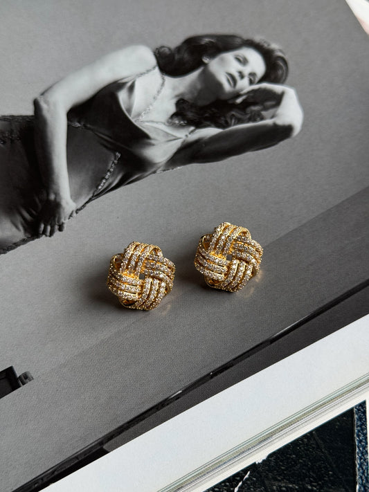 Infinity earrings golden