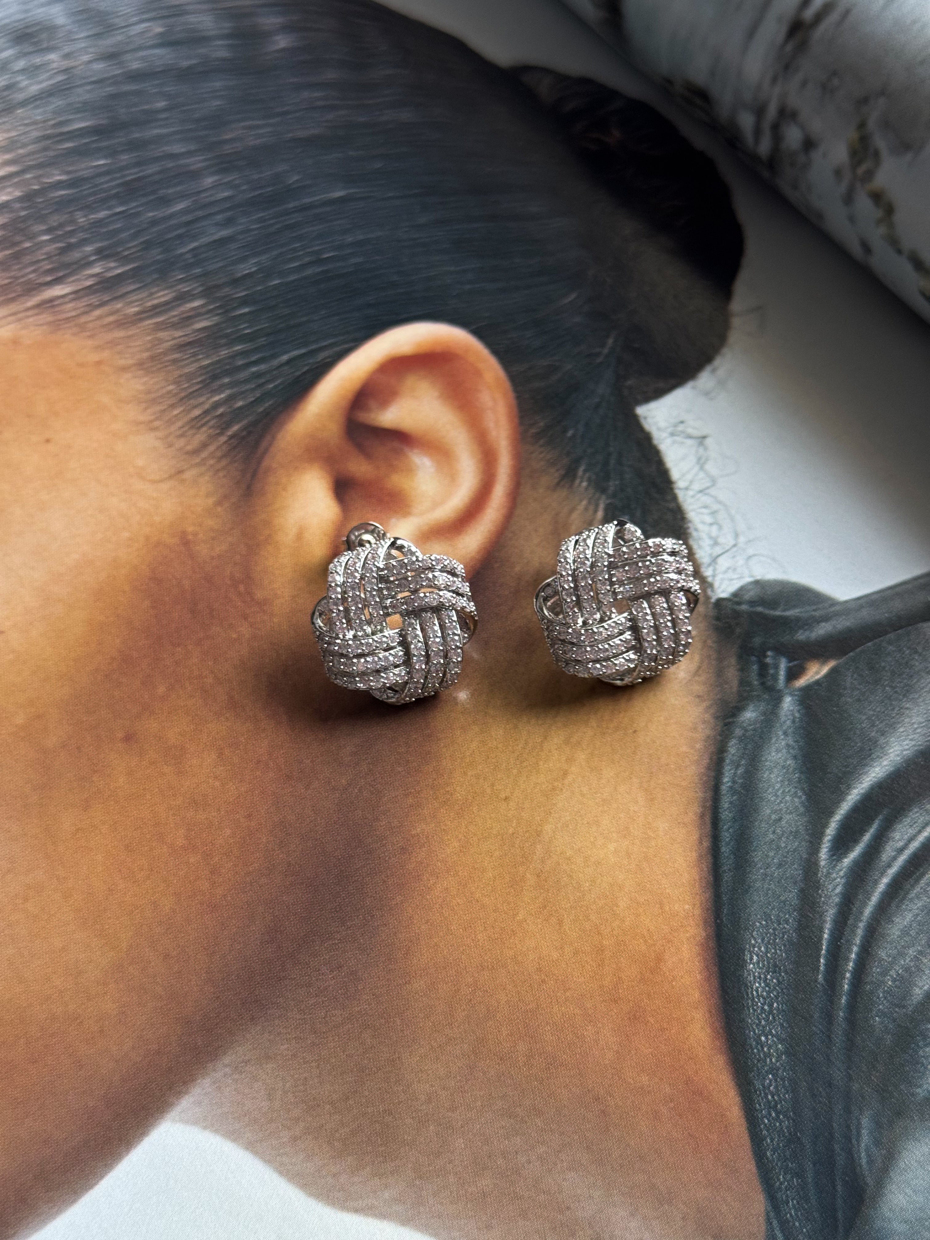 Infinity earrings silver