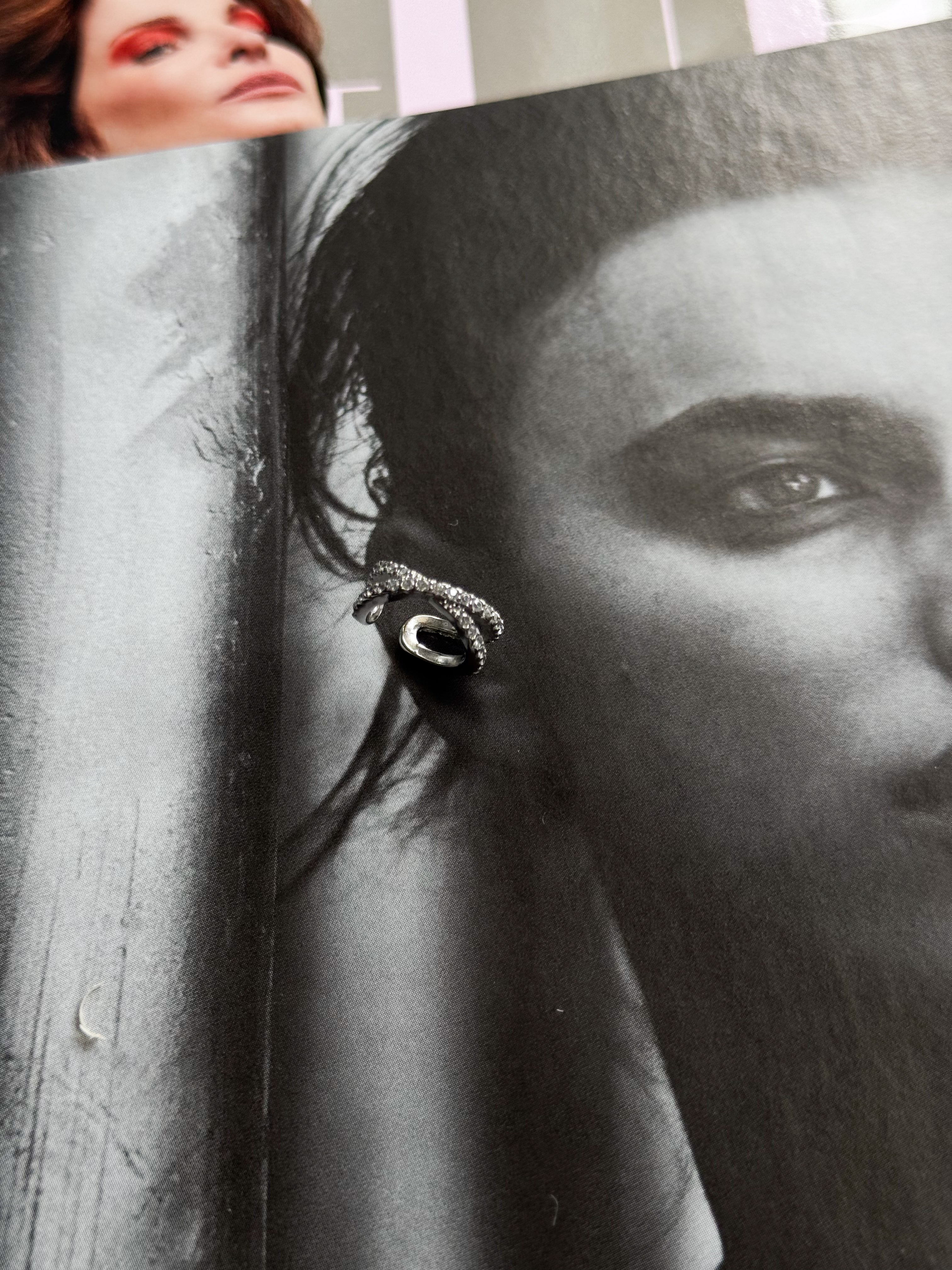 X earcuff silver
