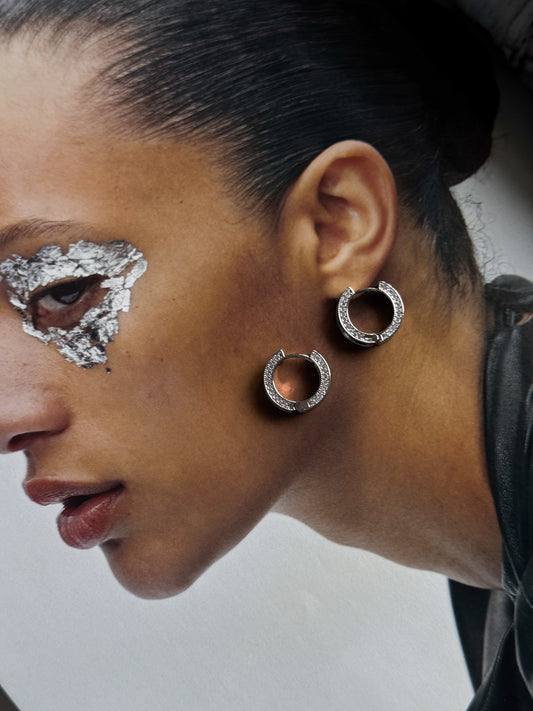 Light earrings silver