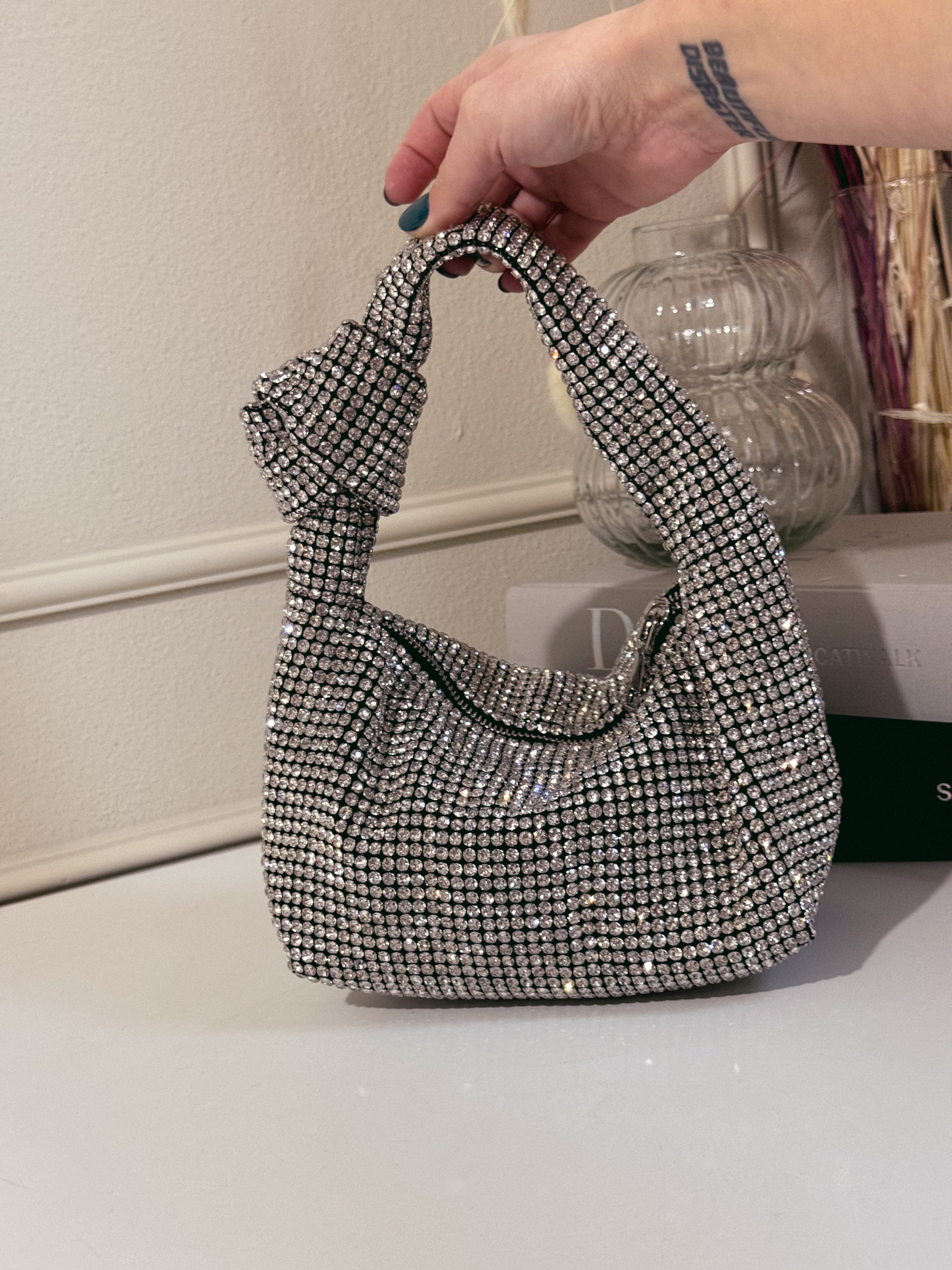 Katie bag silver crystal