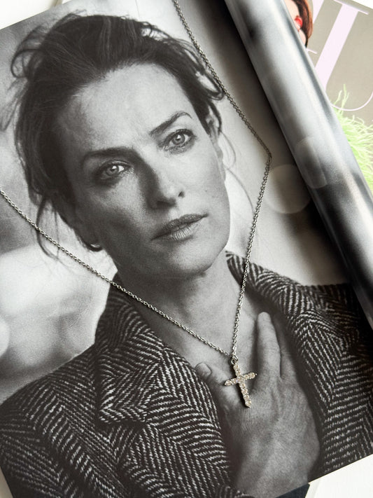 Cross necklace silver