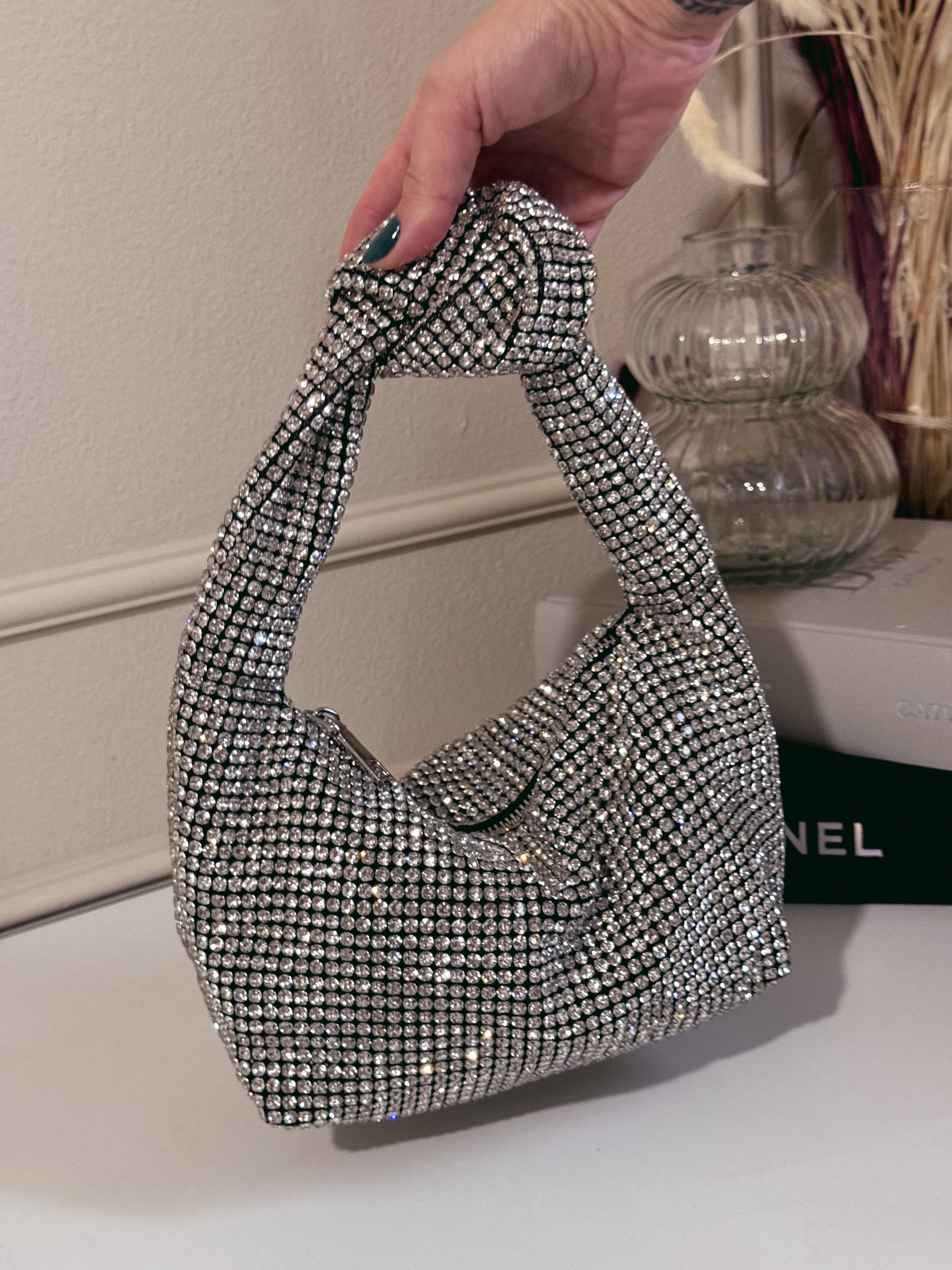 Katie bag silver crystal