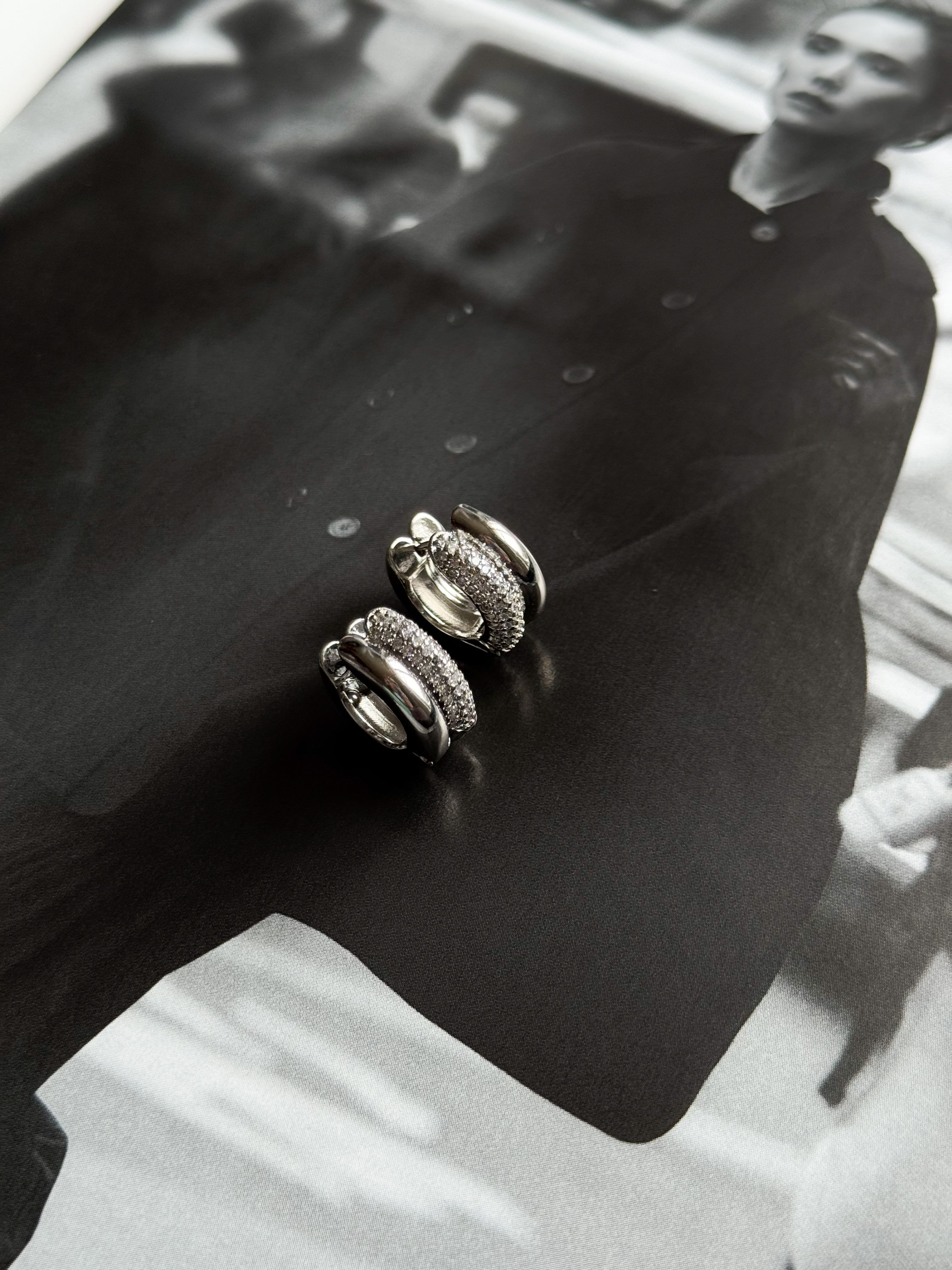 Evergreen earrings silver
