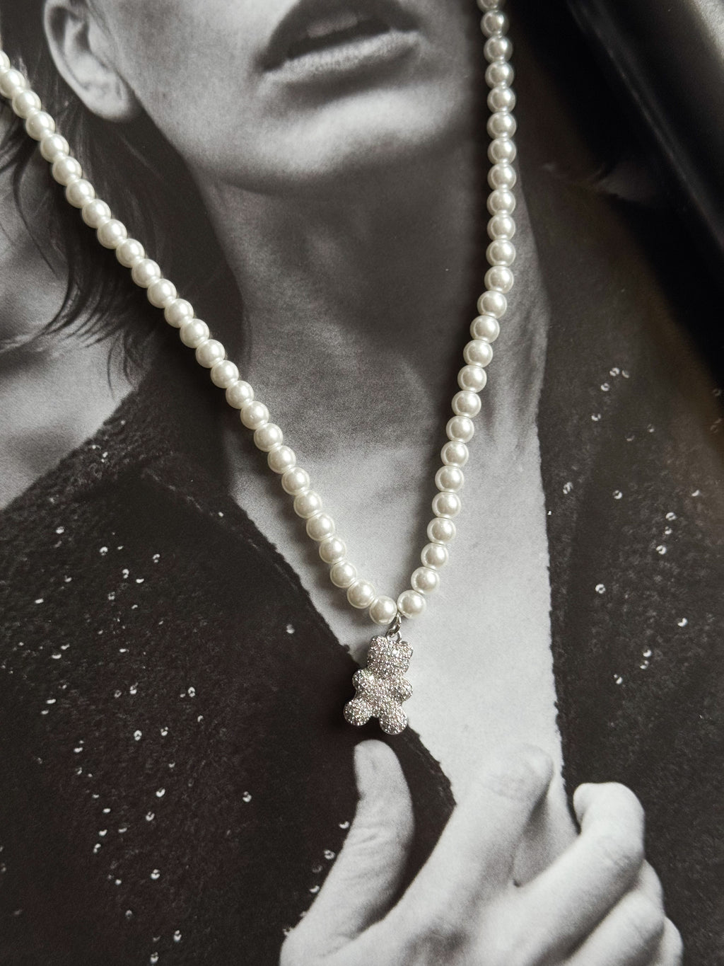 Teddy necklace silver