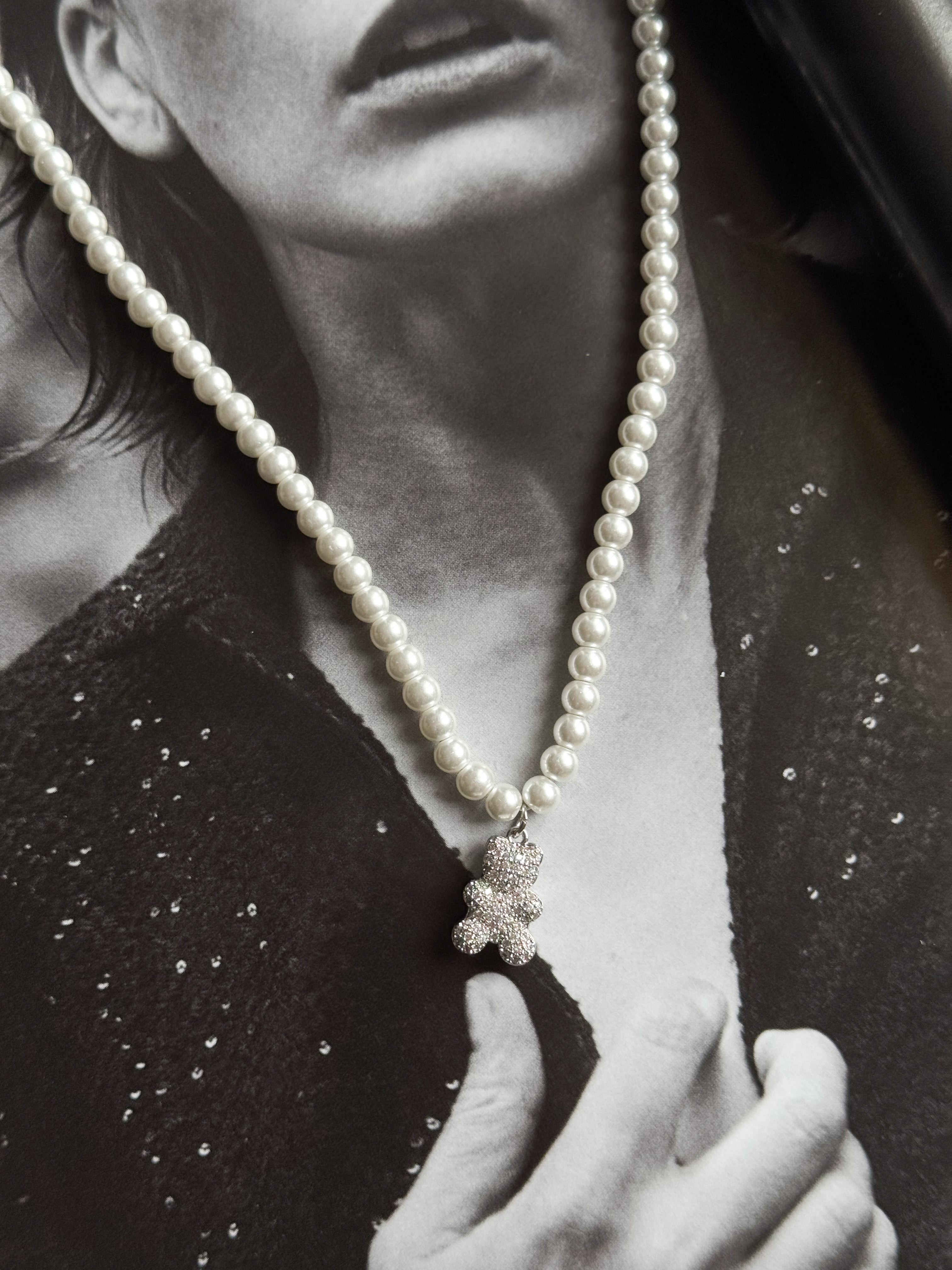 Teddy necklace silver