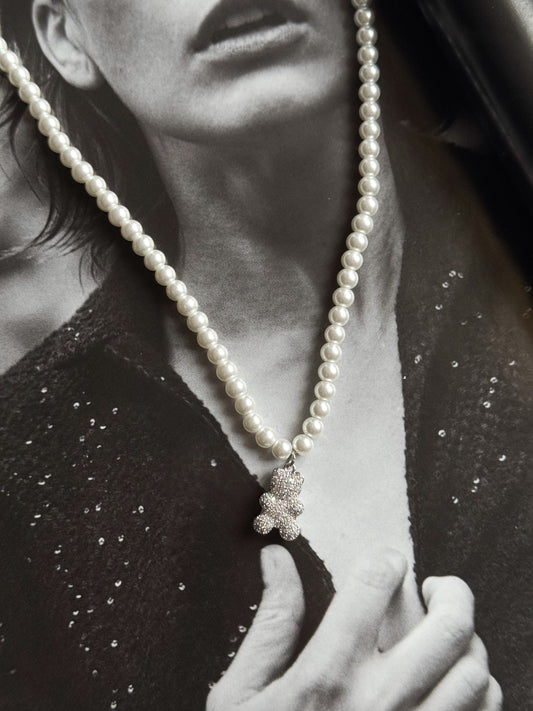 Teddy necklace silver