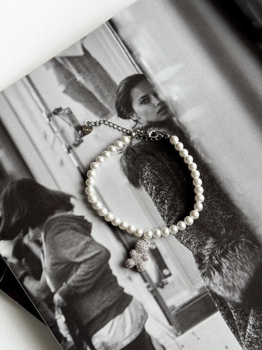 Teddy bracelet silver