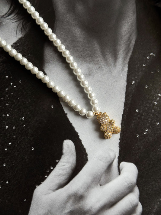 Teddy necklace golden