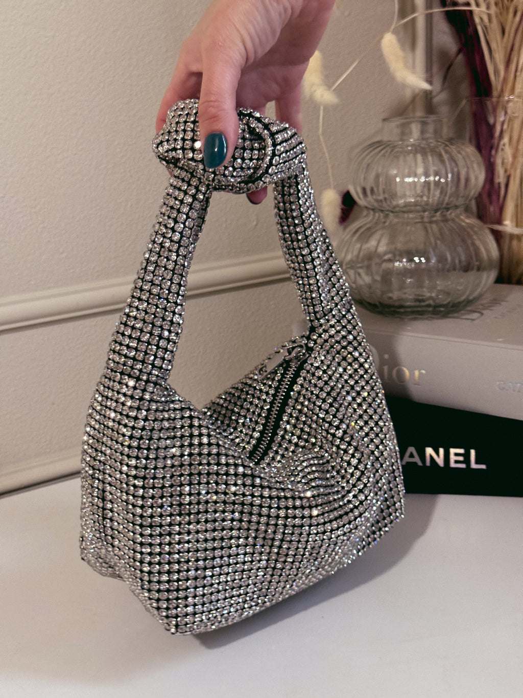 Katie bag silver crystal