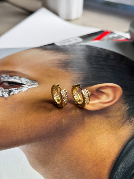 Light earrings golden