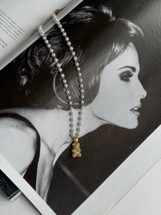 Teddy necklace golden